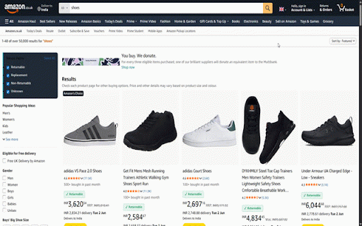 ReturnRadar — Amazon Return Policy Checker :: Instantly see Amazon return policies (Returnable, Replacement, Non-Returnable) on search results. Filter or hide items.