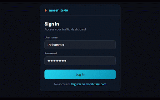 MoreHits4U — Traffic Dashboard :: Live credits, Orbit rank, Jackpot alerts — your morehits4u companion.