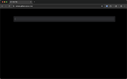 Vimium New Tab Page :: Show a new tab page that Vimium can control
