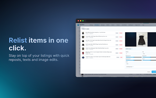 VintHelper - Vinted Bot & Automatización para Ventas :: Automatiza Vinted e impulsa tus ventas: reposts, backups, mensajes y ofertas a favoritos, pedidos, métricas e IA para vendedores.
