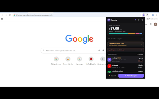 Renewly :: Track subscription renewals with smart alerts. Privacy-first — all data stays on your device.