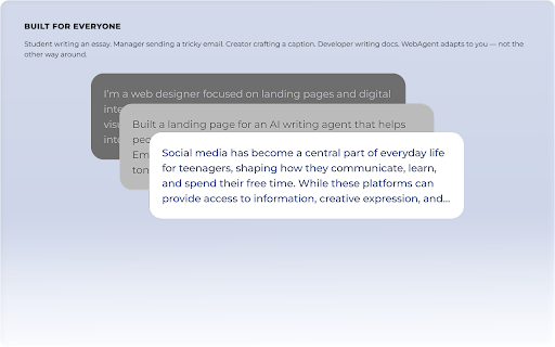 Whisper: AI Assistance :: Writing just got easier. Whisper gives you personalized guidance and instant text generation — right inside any app or website
