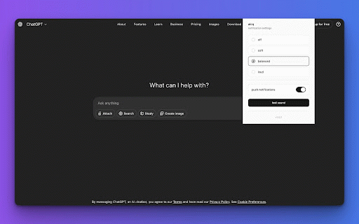 aicq :: Get notified when ChatGPT, Claude, Gemini, Z.ai, Grok or Perplexity finishes answering your question