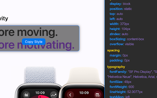 CopyCSS - One-click style copying for developers. :: Instantly capture and copy CSS styles on hover. Perfect for quick styling, debugging, and workflow efficiency.