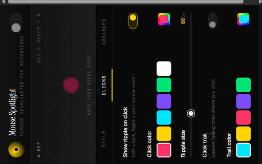 Mouse Spotlight — Cursor Highlighter for Screen Recording :: Highlight your mouse cursor with customizable colors, size, and effects. Perfect for tutorials, demos, and screen recordings.