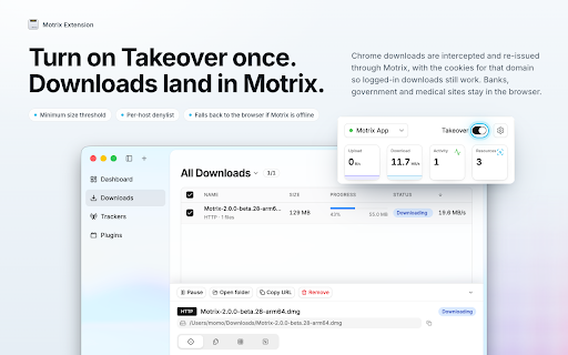 Motrix Extension :: The official Motrix browser extension. Send downloads to Motrix.