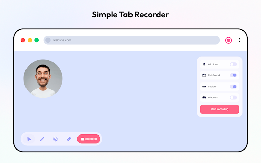 Simple Screen Recorder :: Record video from your current browser tab in one click. Simple Tab Recorder captures tab activity easily with high-quality output.