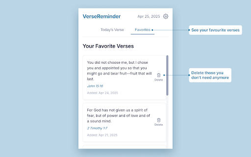 VerseReminder :: Get daily Bible verses tailored to your current season of life