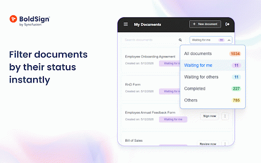 BoldSign: eSignature & Document Signing :: Send, sign, and manage documents. Get instant signing notifications directly from your browser toolbar.
