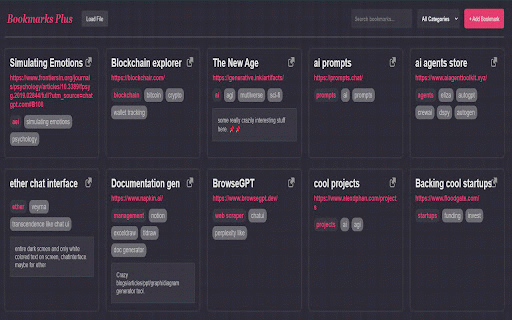 Bookmarks-plus :: A Chrome extension to manage bookmarks with categorization, tagging, and notes.