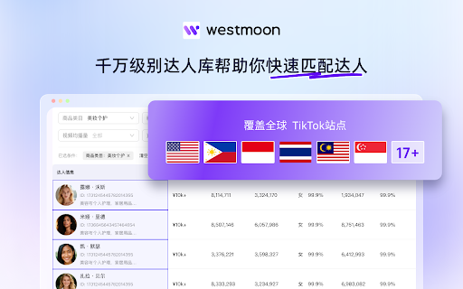 西之月TikTok达人建联工具 :: 让跨境商家快速批量建联&管理TikTok达人