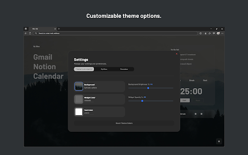 NuTab :: Replaces the default Chrome new tab page with a sleek, custom dashboard.