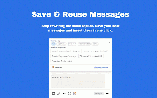 Speed Reply for LinkedIn :: Quickly reply to messages on LinkedIn with pre-written templates.