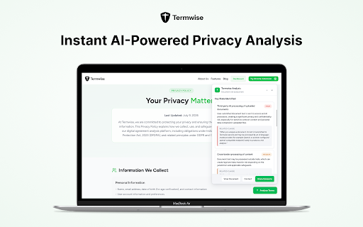 Termwise :: Analyze terms and conditions on any website