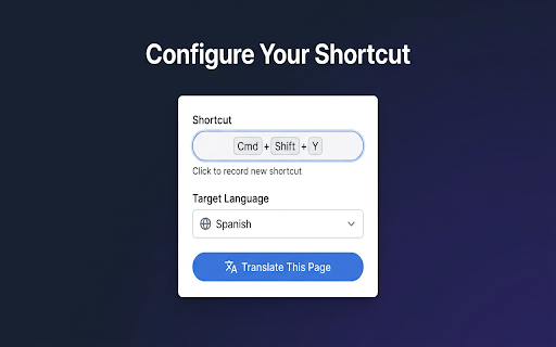 Easy Translate — Select & Translate Text :: Press a shortcut to translate any webpage. Also right-click to translate selected text. Simple, fast, free.