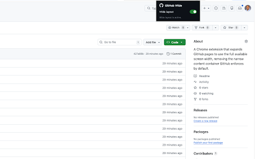 GitHub Wide :: Expand GitHub pages to use the full available screen width.