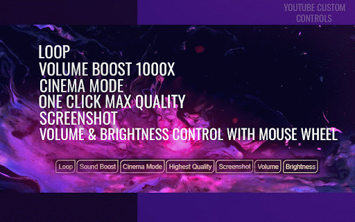 YouTube Custom Controls :: Adds custom controls for YouTube videos.