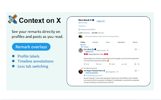 X Remark :: Add local remarks and group tags to X/Twitter users.