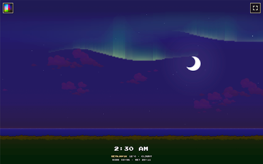 BitDay :: Make BitDay your new tab — a living pixel scene that changes with the time of day. Works offline.