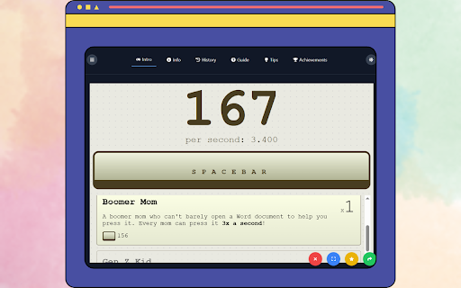 Spacebar Clicker Unblocked Game :: Spacebar Clicker Unblocked Game – Play right now on chrome