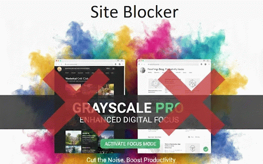 Grayscale Pro: Digital Detox & Focus Mode :: Grayscale mode, blocking distractions on YouTube (shorts, comments, recommended), website blocker with scheduling and focus timer.
