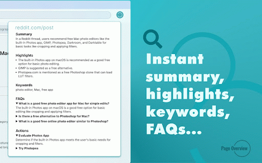 Page Overview :: Understand your current page at a glance