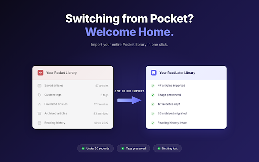 ReadLater Pro – Save & Read Offline :: Save articles to your reading list. Reader view for offline reading. Organize with tags. Import from Pocket.
