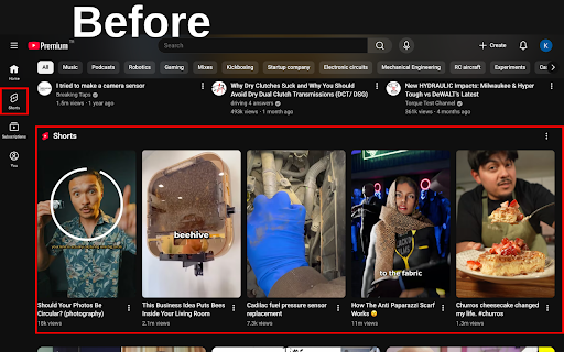 shortsblocker :: Remove YouTube Shorts and stay focused.