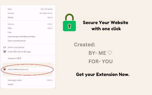 Weblur - We Value Your Privacy :: Blur specific webpages with passkey protection
