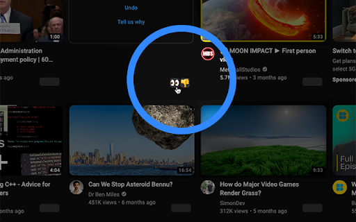 DismissThis For YouTube :: Tune your YouTube recommendations with one click.
