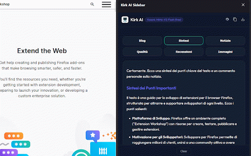 Kirk AI :: Powerful AI Assistant for content analysis, translation, and summarization using OpenRouter.