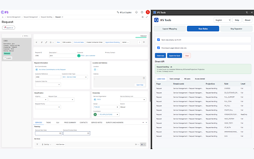 IFS Tools :: Unofficial IFS Cloud helper for layout mapping, permission checks, access diagnostics, and repeatable action replay.