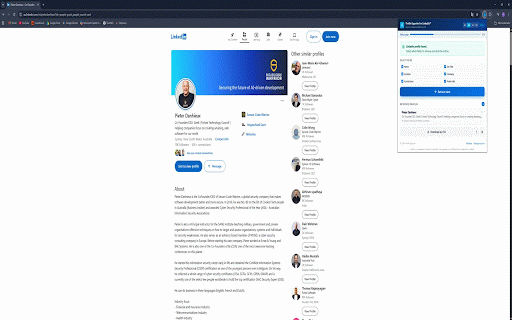 Profile Exporter for LinkedIn™ :: Export LinkedIn candidate profiles to a clean CSV file. 3 free exports per day — upgrade to Lifetime Deal for unlimited use.