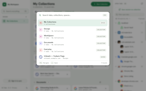 VC Tabs — Tab Manager :: Save, organize, and restore your open tabs into Spaces and Collections — clear the clutter, with optional cross-device sync.