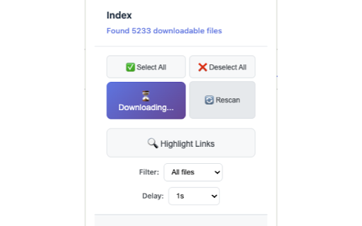 Free Link Downloader :: Download all file links from the current webpage with one click