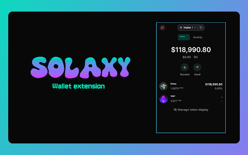 Solaxy Wallet :: A next level crypto wallet for Solaxy Network