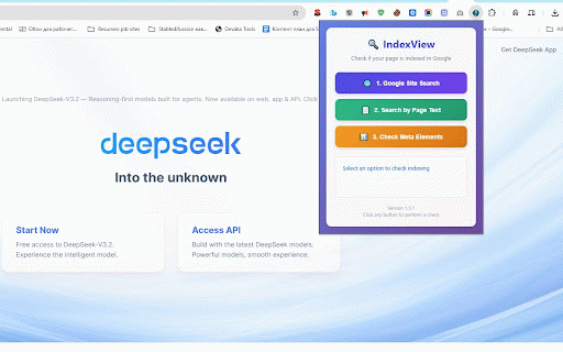 IndexView - Index Checker :: Checks if page is indexed in Google using reliable methods