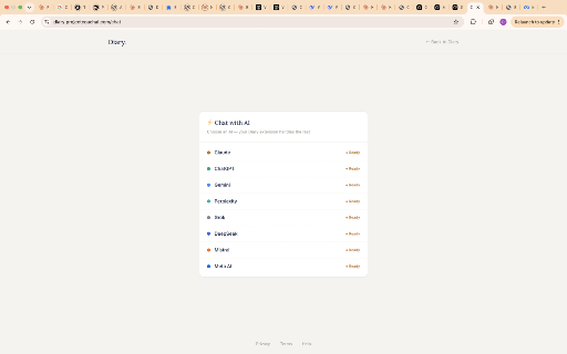 Forge Diary :: Save any AI response in one click. One place, organised automatically, stored for life.