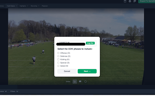 SpiralXO for Hudl :: Export Hudl film into SpiralXO for tagging, scouting, and playbook media.