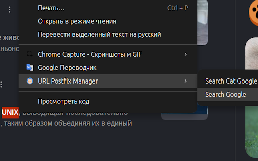 URL Postfix Manager :: Добавляет сохранённые query-параметры к текущему URL. Список сортируется по частоте использования.