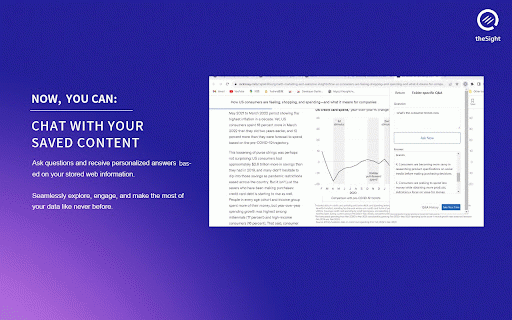 theSight :: Revolutionize your online content management with our new feature: Chat with your saved content using the incredible capabilities…