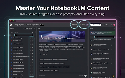 Decodr - NotebookLM Power Toolkit :: The ultimate power toolkit for NotebookLM - folders, tags, imports, exports, and more
