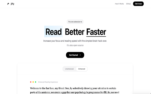 Jiffy Reader :: A Browser Extension for Faster Reading on ANY website!