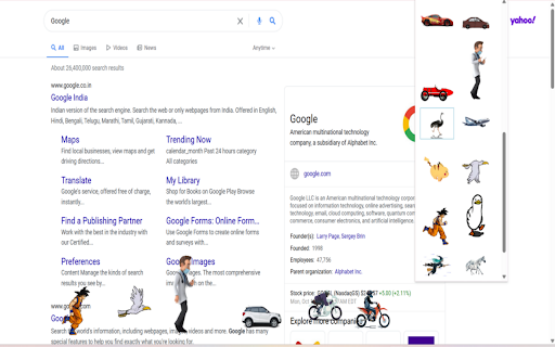 PixFlow - Bring your browser to life :: Bring your browser to life! Choose from cars, bikes, planes, and birds that fly or race across your screen.