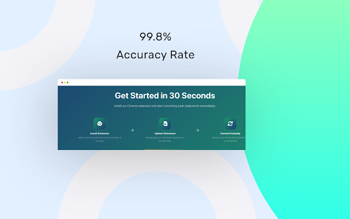 Bank Statement Conversion :: Convert PDF bank statements to Excel, CSV, QBO, OFX & more formats. AI-powered transaction extraction and expense categorization.
