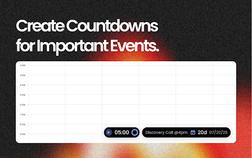 TimeDay - Focus Pomodoro Timer and Countdown :: TimeDay is a simple Chrome Extension that helps you stay focused with a visual timer and countdown.