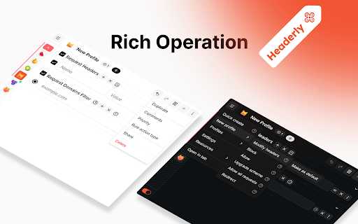 Headerly :: Manage and customize HTTP request & response headers with ease. Quickly set, append, or remove headers.