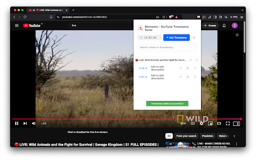 Momento - Youtube Timestamp Saver :: Save, manage and share YouTube video timestamps with keyboard shortcuts. Perfect for students, researchers, and creators.