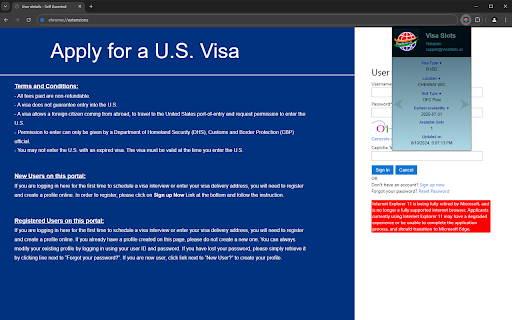 VisaSlots.us :: Simplify your visa appointment booking process with the VisaSlots.us, ensuring you never miss an opportunity.