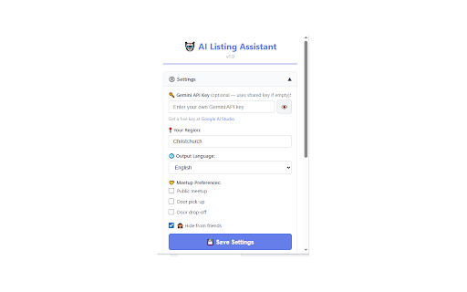 Marketplace AI Lister :: Generate Marketplace listings with AI. Upload a photo and get title, price, description, and category auto-filled in seconds.